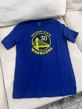Golden State Warriors 30 Logo Tee - Royal Blue & Yellow